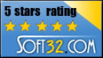 5 Star Award from Soft32.com