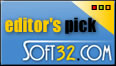 Editor's Pick Award from Soft32.com